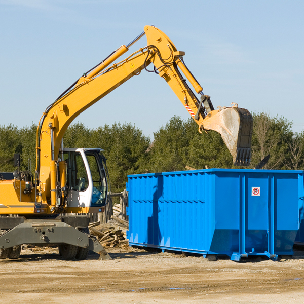 are there any restrictions on where a residential dumpster can be placed in Machias ME